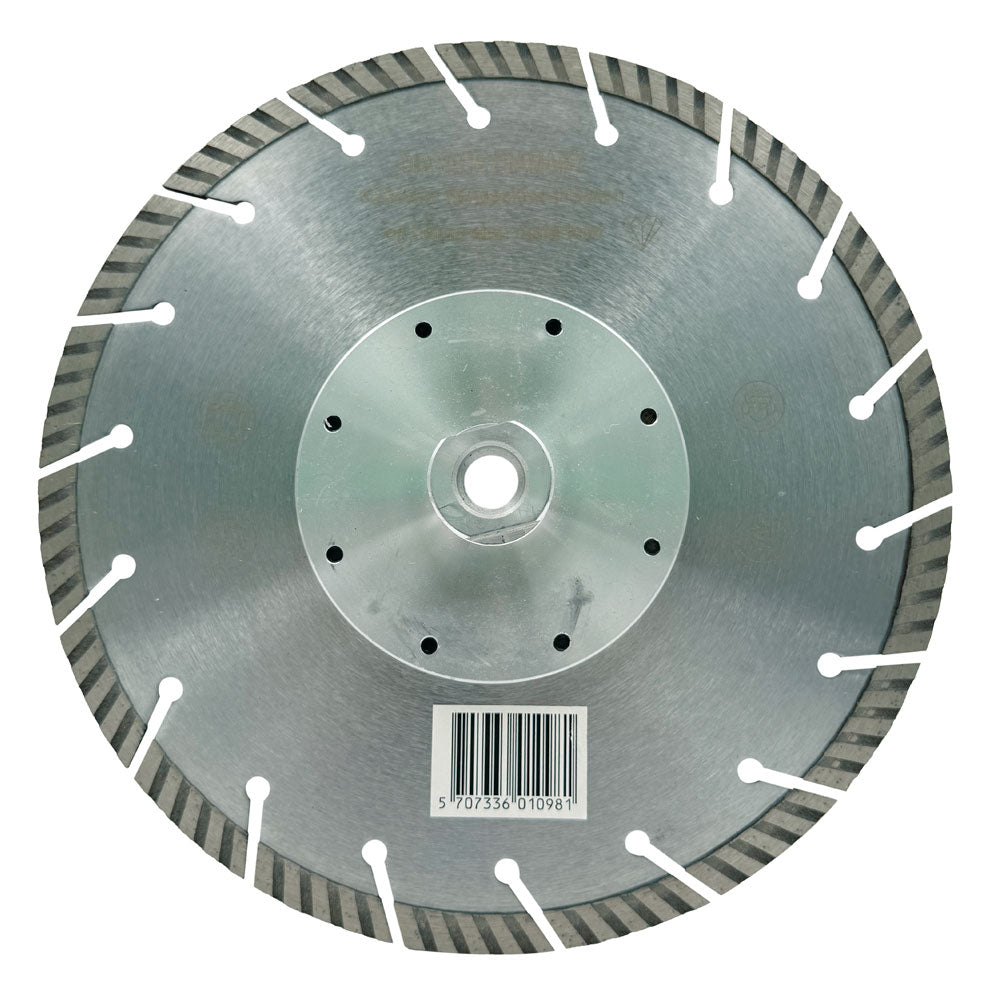 Diamantklinga 230 mm M14 - TURBO - med fläns
