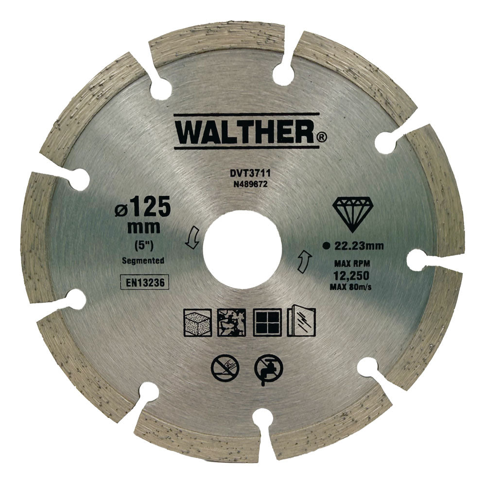 Diamantklinga 125x22,2 mm - Walther - För murverk