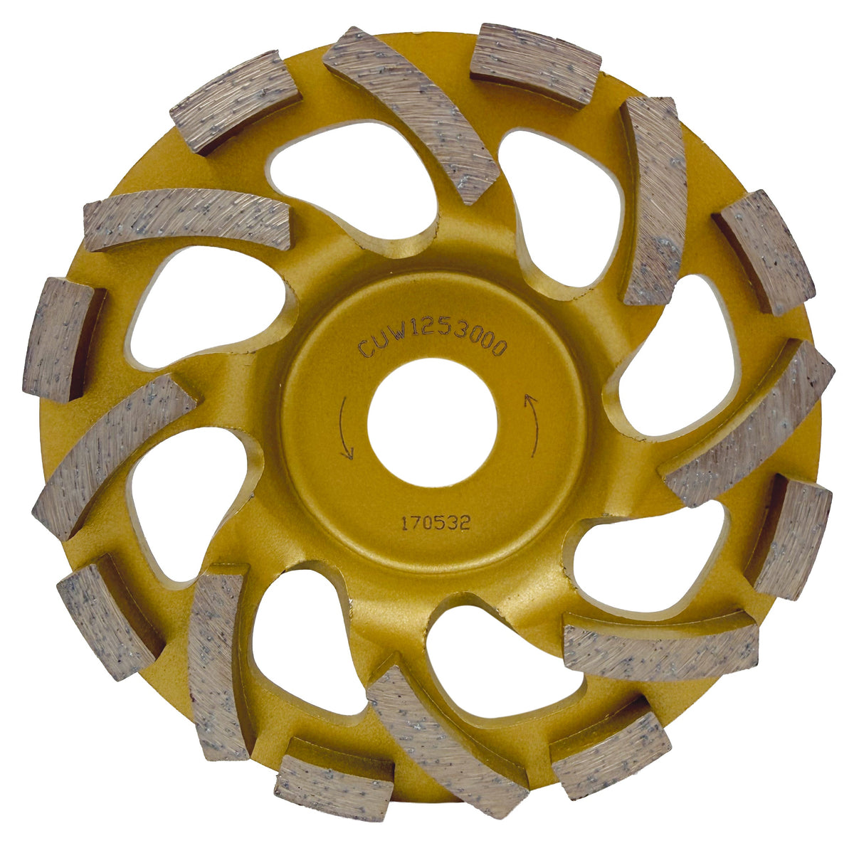 Slipskål 125 x 22,2 mm - För hård betong