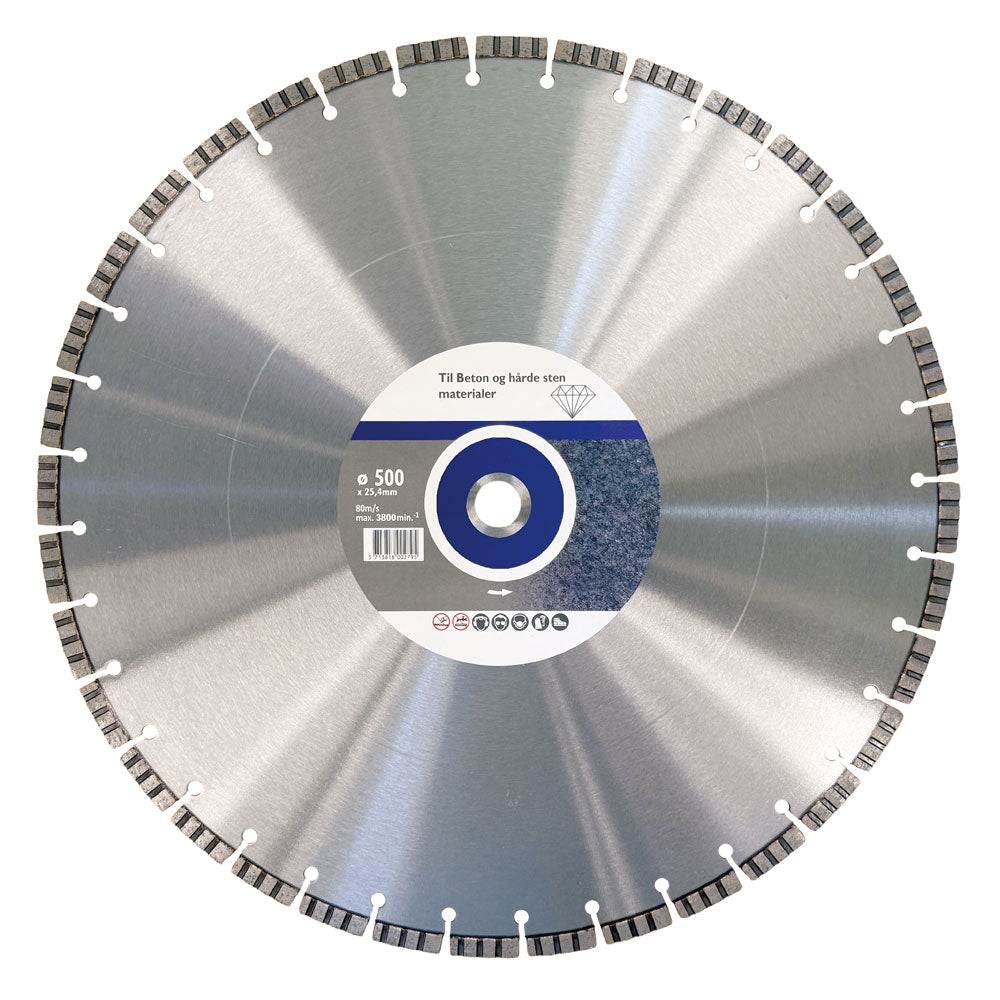 Diamantklinga 500 x 25,4 mm Turbo