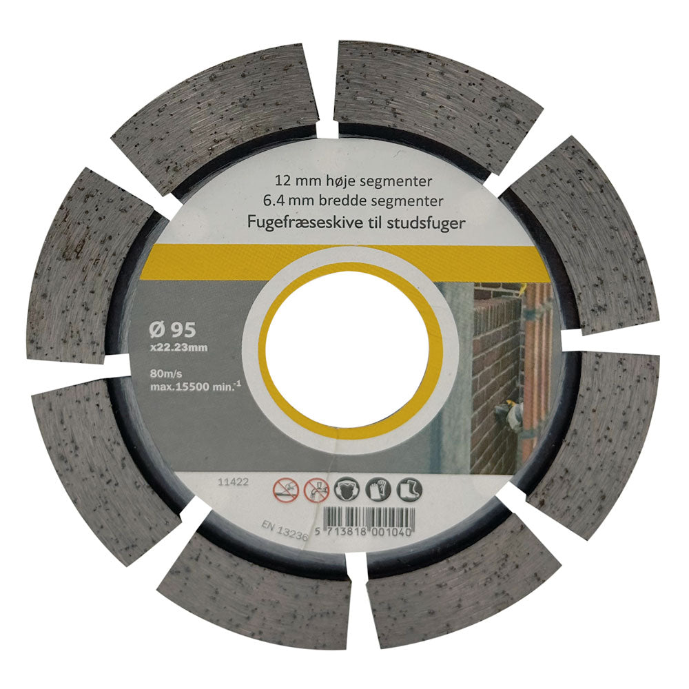 Fogklinga DIA 95x6,4x22,2 mm – 12 mm segment – för stötfogar