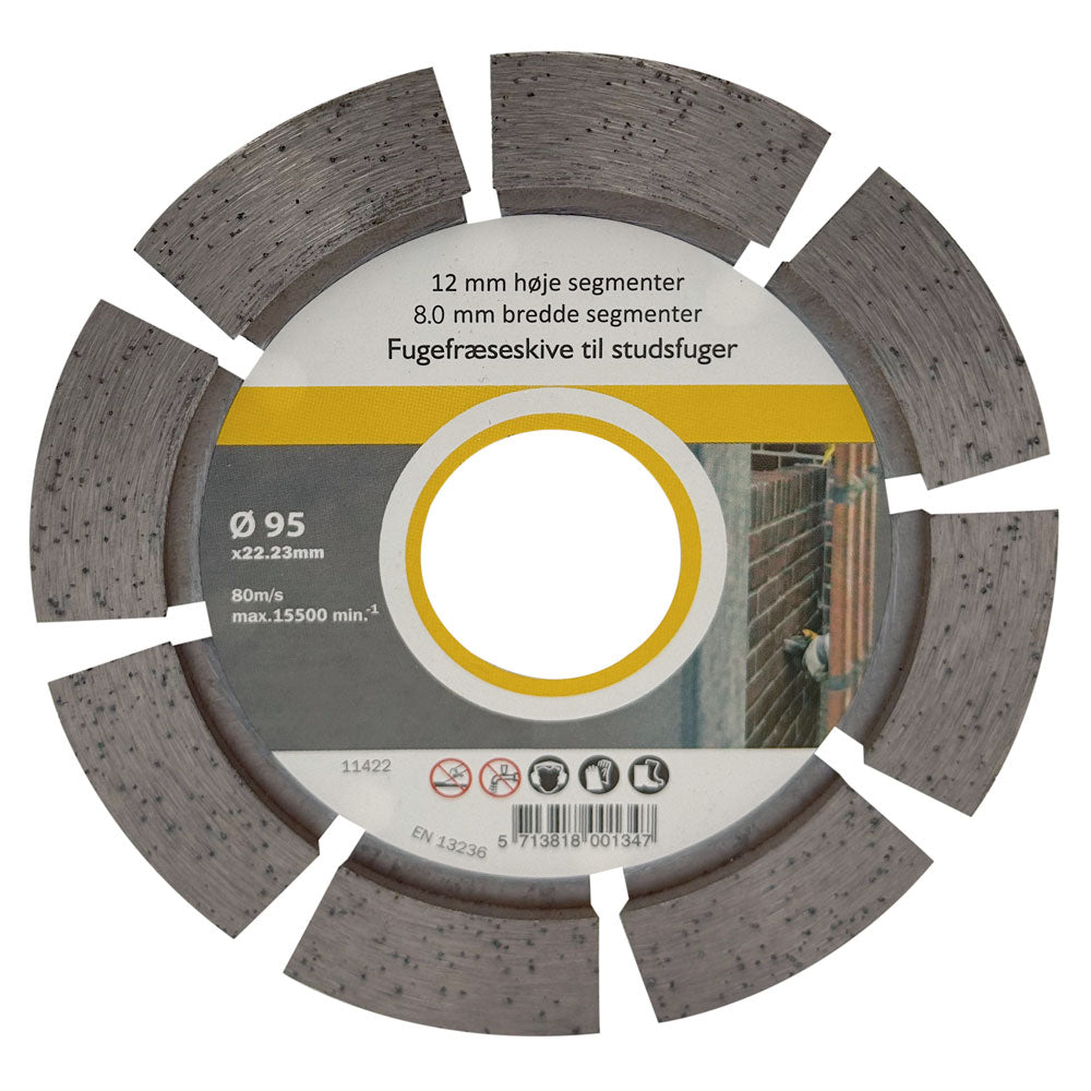 Fogklinga DIA 95x8x22,2 mm – 12 mm segment – för stötfogar