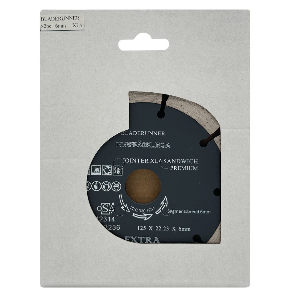 Fogklinga DIA 125x6x22,2 mm – 2‑delad – Bladerunner