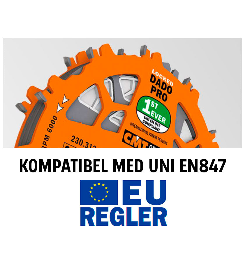 Dado Sågklinga 203mm x 6-20mm x 30mm Z12