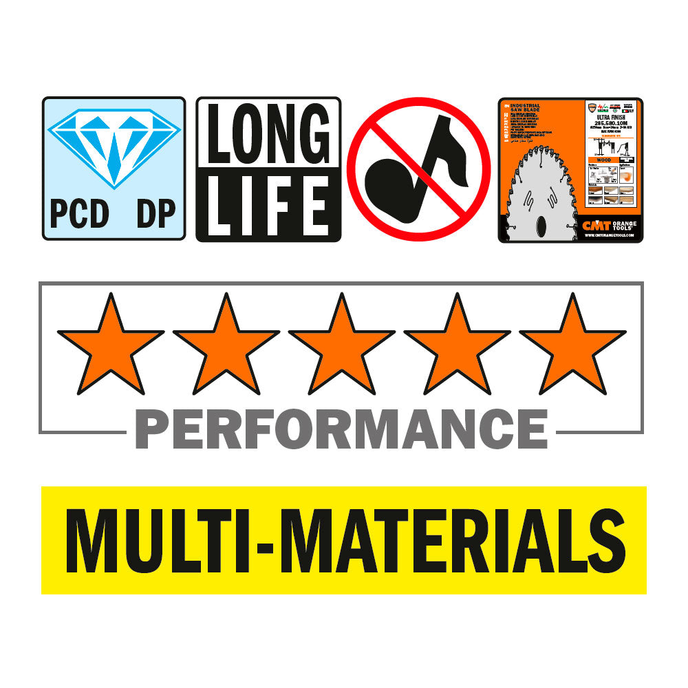 Sågklinga PCD All-Round 300mm x 2,5mm x 30mm Z44