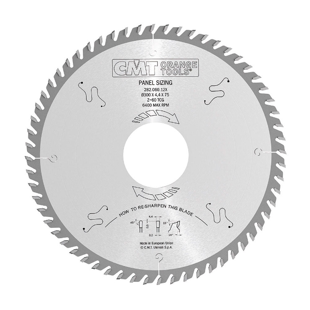 Sågklinga 400mm x 4,4mm x 75mm Z72 TF