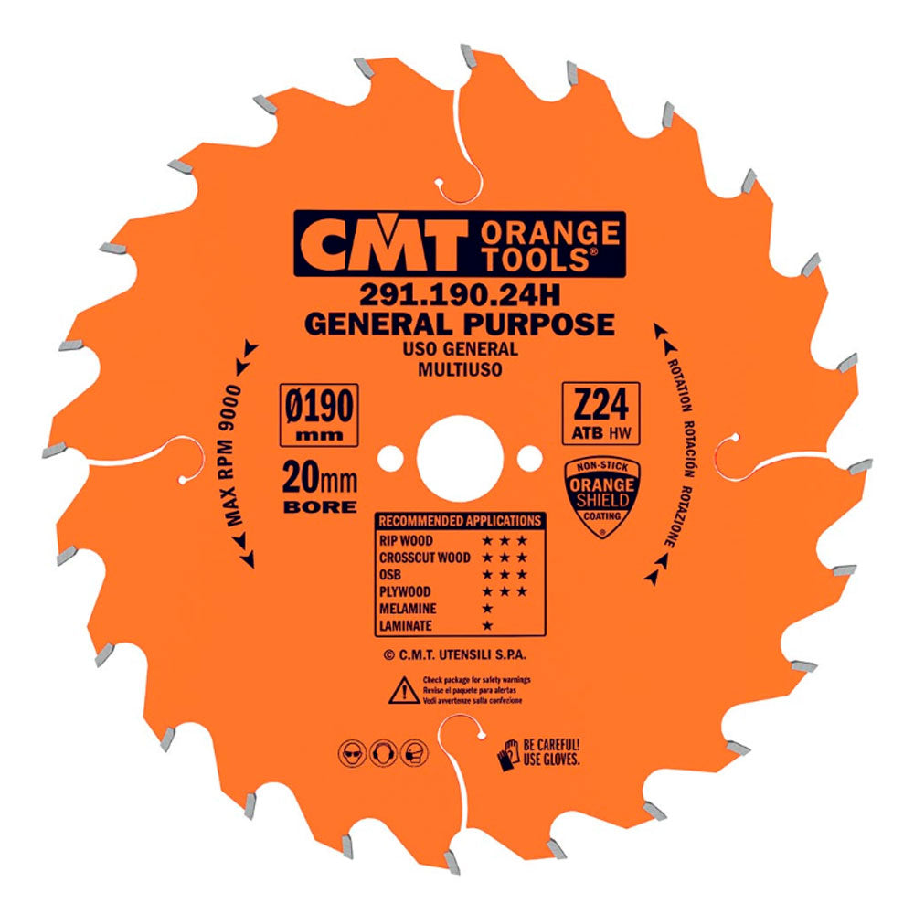 Sågklinga 190mm x 2,6mm x 20mm Z24 W