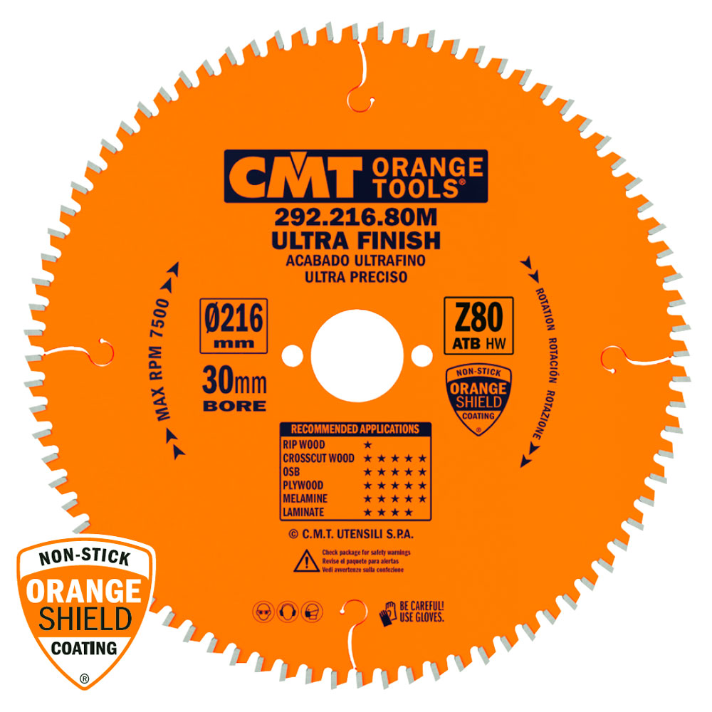 Sågklinga 216mm x 2,8mm x 30mm Z80 W NEG