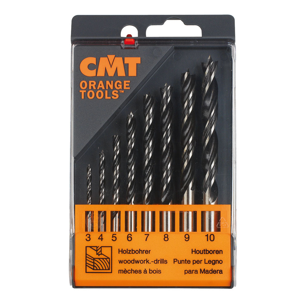 Borrsats 3-4-5-6-7-8-9-10mm| 8 delar | High Speed Stål | Högkvalitet