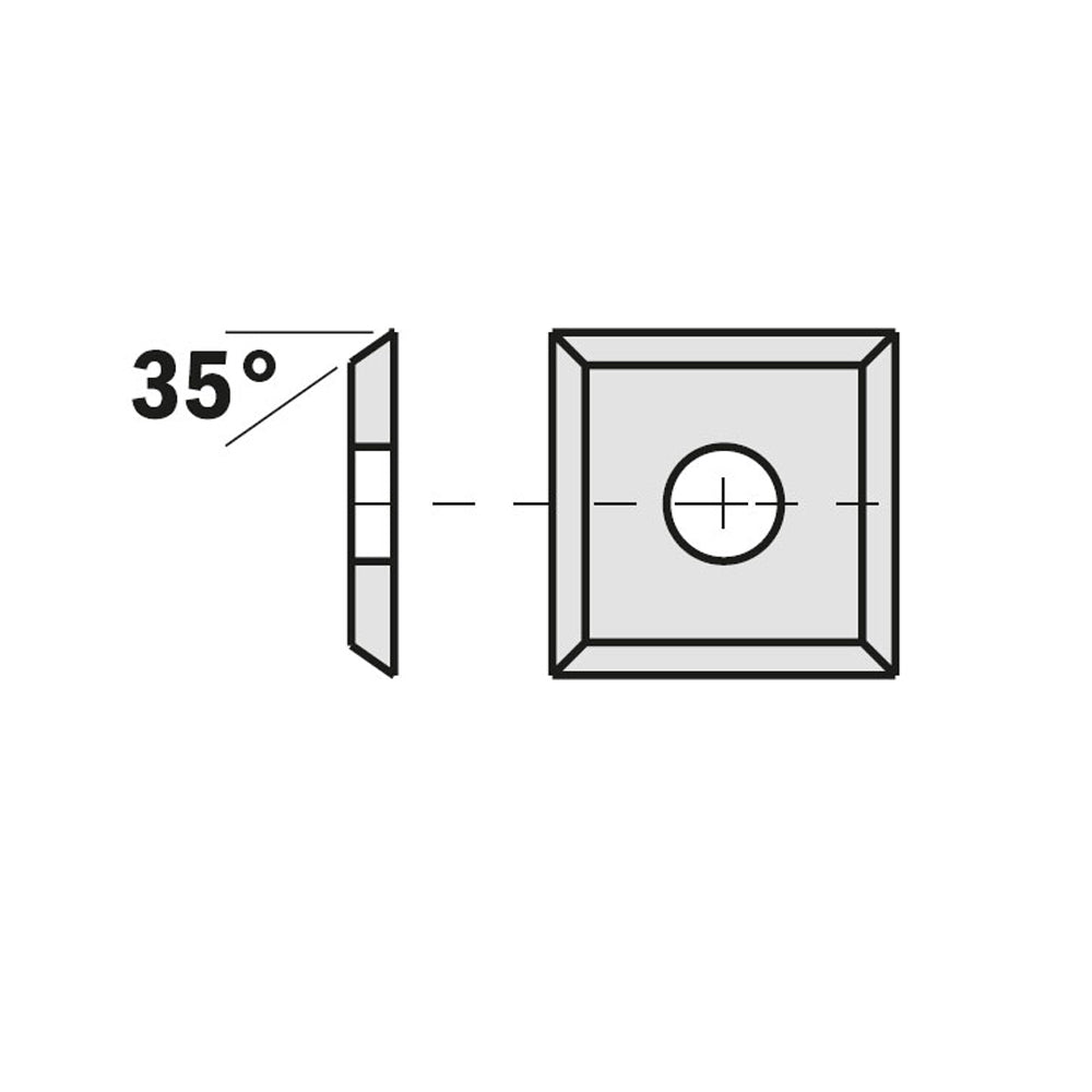 10 st Vänd frässkär 10,5mm x 10,5mm x 1,5mm i paket