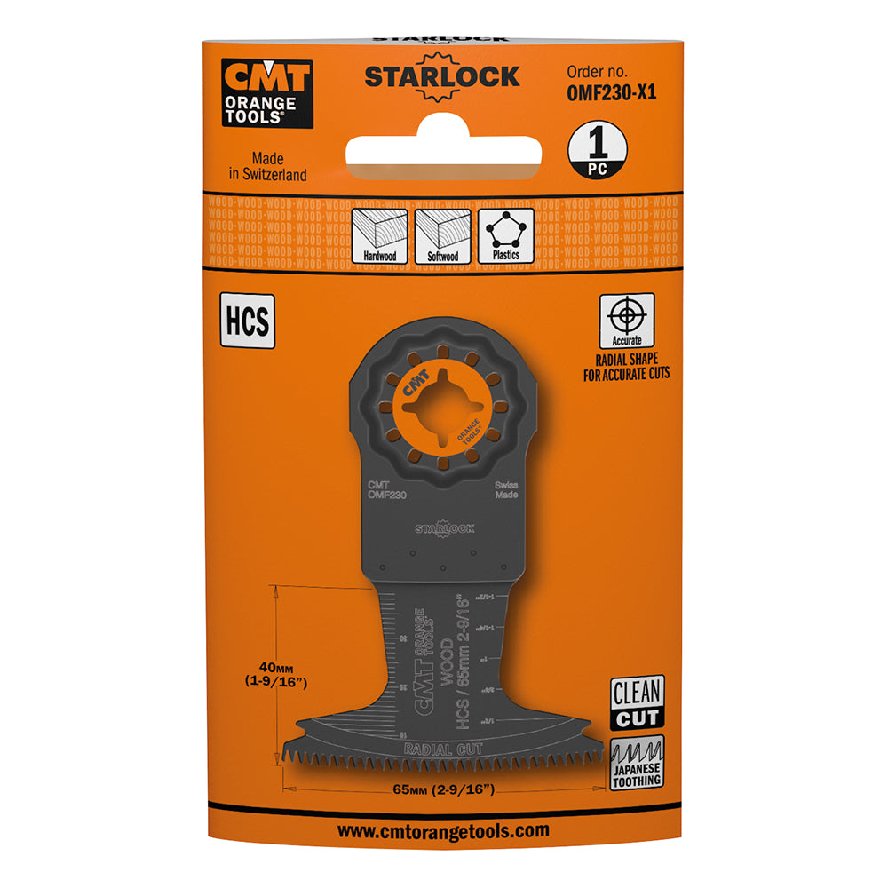 Starlock 65x50mm BIM Trä