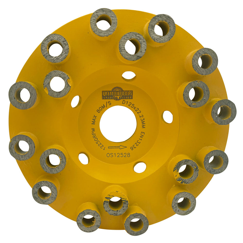 Slipskålar 125mm x 22,2mm för epoxy