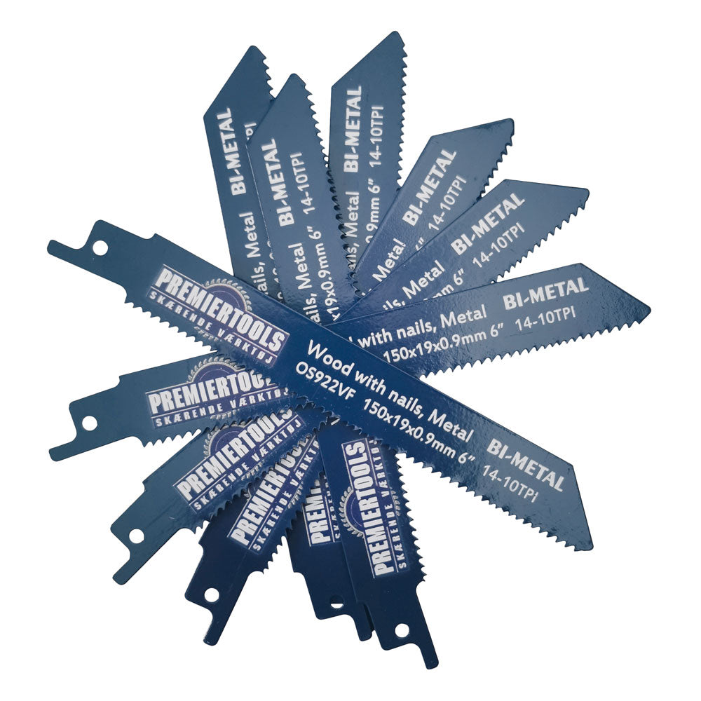 Tigersågblad 150mm BIM för trä med spik - 25 st paket