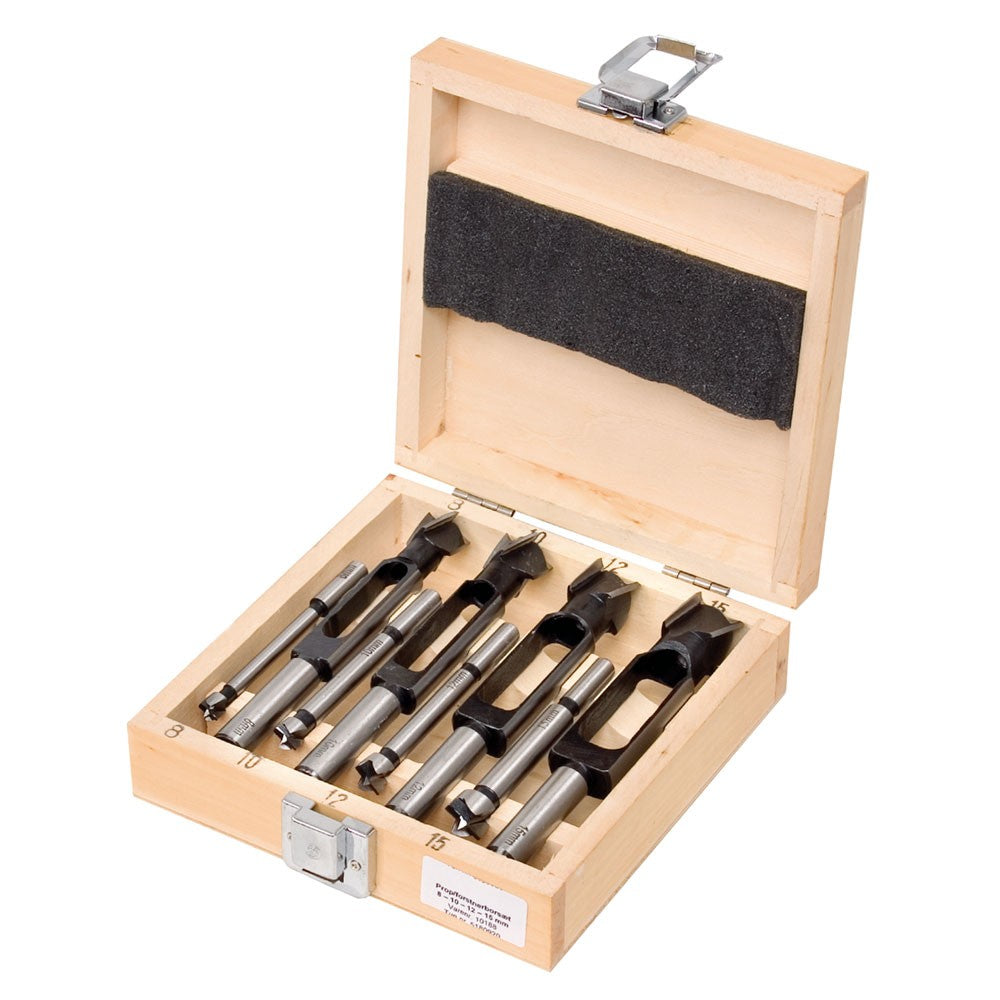 Forstnerborrsats och proppborr 8 delar 8mm till 15mm