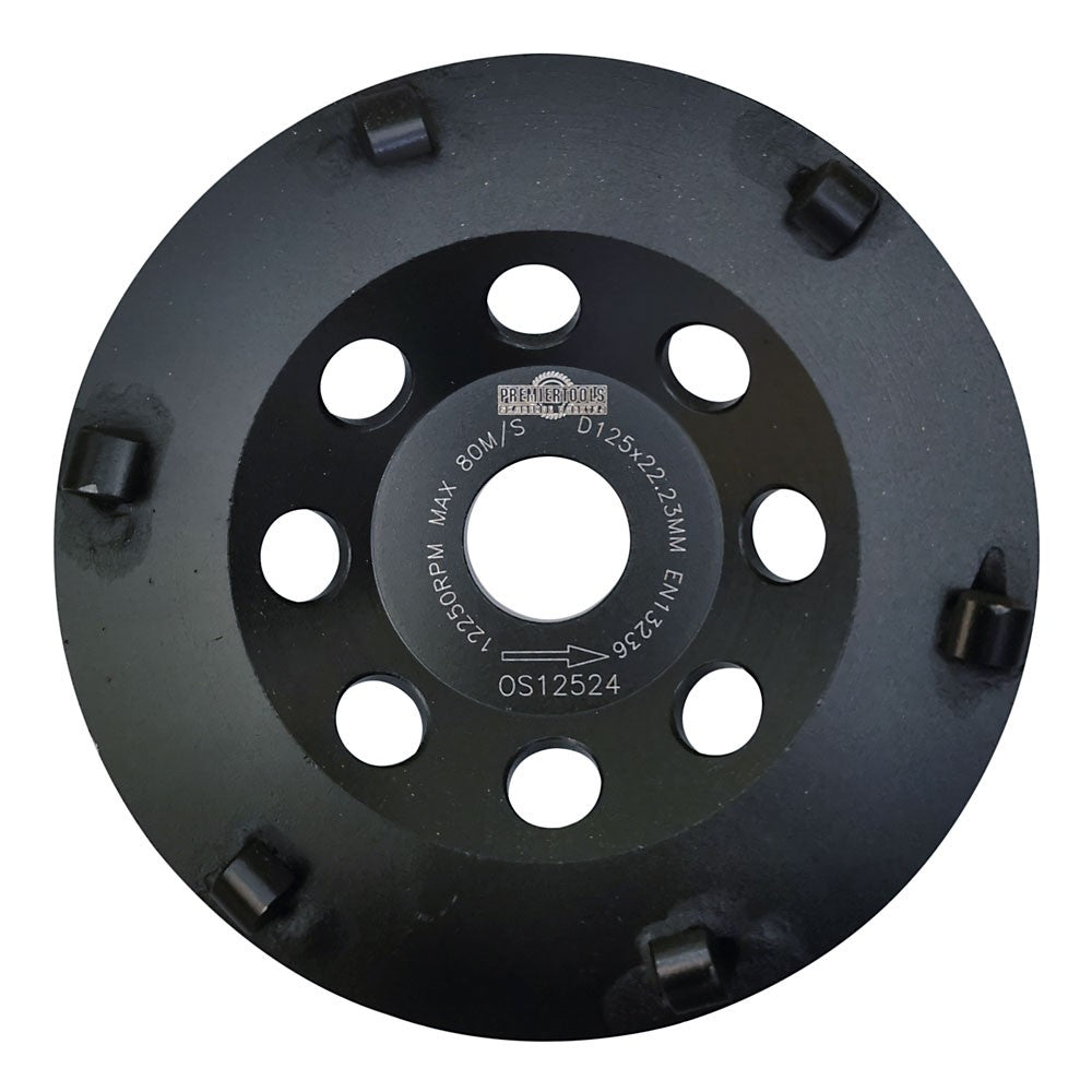 Slipskål 125mm x 22,2mm för betong - Z12