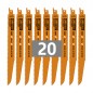 Tigersågblad 225mm BIM för trä/metall - 20 st paket
