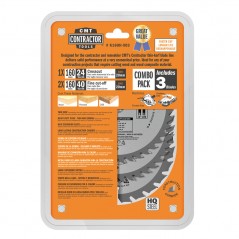 Sågklingor paket 160mm x 20mm Z24-40-40. 3 st. paket till Batterisåg (Akku)