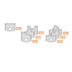 Multiprofilset med 6 Profilstålset och 6 Säkerhetsstålset D100x40x30mm Z2 B