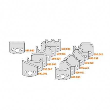 Multiprofilset med 12 Profilstålset D100x40x30mm Z2 B