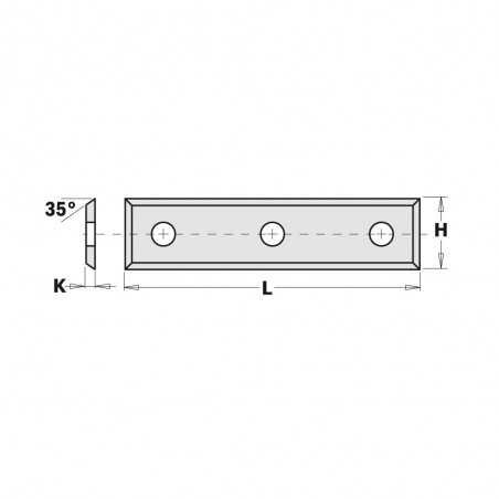 Vänd frässkär 50,0mm x 9mm x 1,5mm CMT