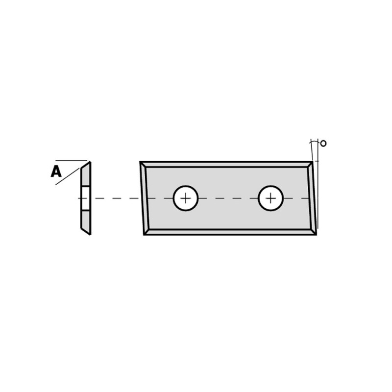 Vänd frässkär 48,3mm x 12mm x 1,5mm samt 3° CMT