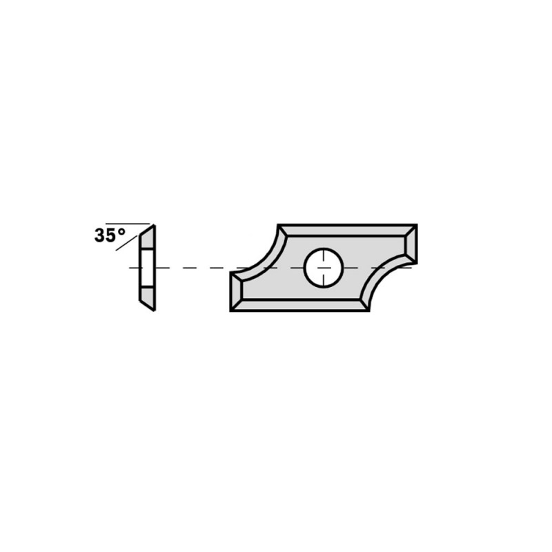 Radius skär 24mm x 12mm x 1,5mm R8 CMT