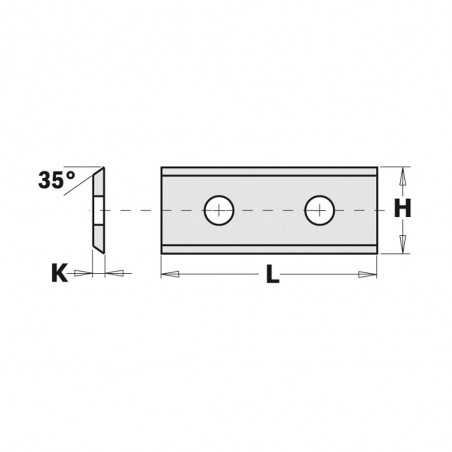 Vänd frässkär 60mm x 12mm x 1,5mm | CMT