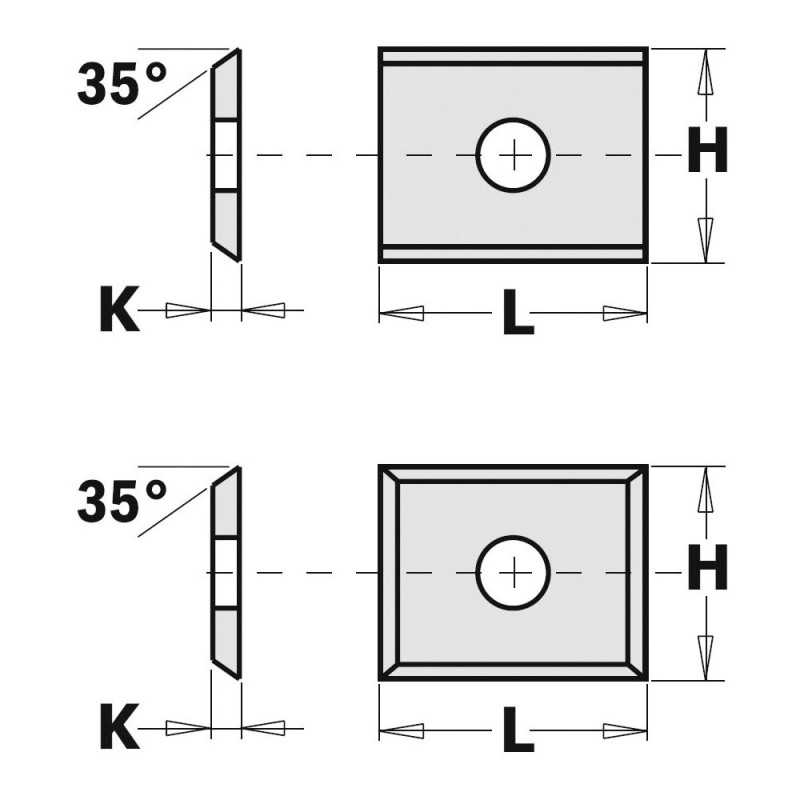 Vänd frässkär 9,6mm x 12mm x 1,5mm | CMT