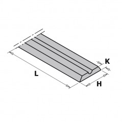 Vänd frässkär 56mm x 5,5mm x 1,1mm -10 st.