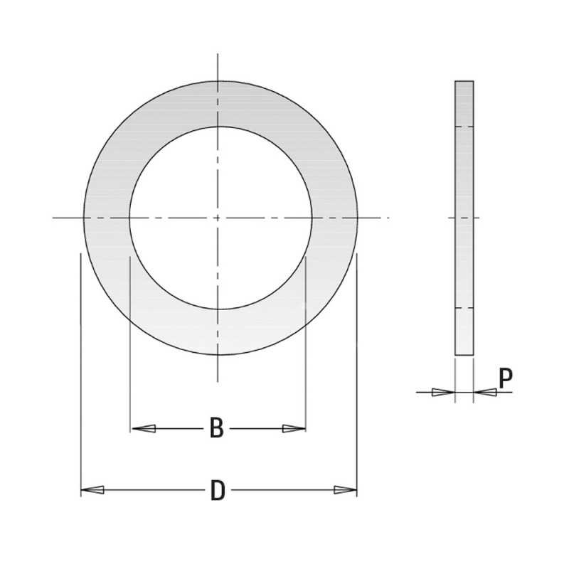 Reduktionsring 30mm x 1,4mm x 16mm