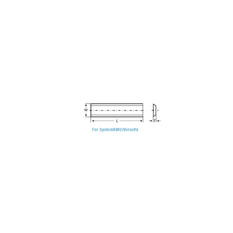 Vänd frässkär 30mm x 10mm x 1,5mm | KWO/Versofix