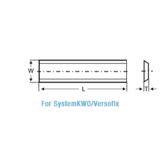 Vänd frässkär 20mm x 5,5mm x 1,1mm | KWO/Versofix