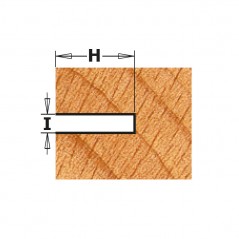 Skivnotfräs HM | 40mm x 6,0mm | inkl hållare | 8mm skaft Contractor