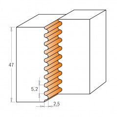 Fingerskarv huvud D130x30x30 Z2