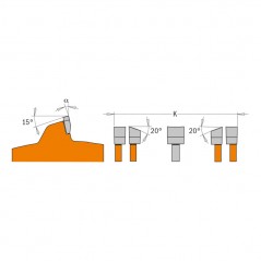 Dado Sågklinga 200mm x 6,35mm-22,23mm x 15,87mm Z24