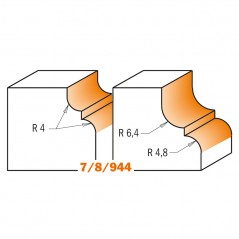 Profilfräs R6,4 | 8mm skaft