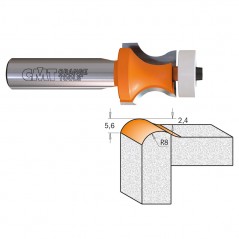 Profilfräs 15,87mm x 51,5mm | R4,36 | 12mm skaft | Till Corian