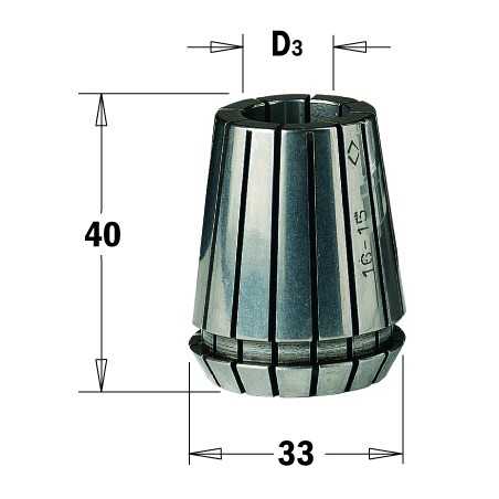 Spännhylsa ER32 - 3mm