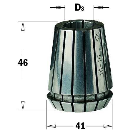 Spännhylsa ER40 - 3mm