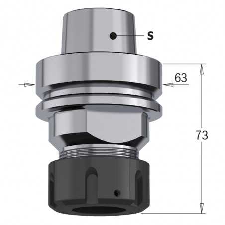 Chuck HSK-63F för Spännhylsa ER32 | RH