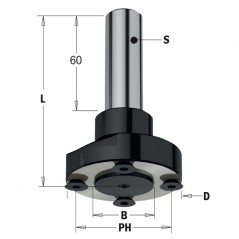 Fräsdorn med skaft 20mm för Sågklinga Ø30mm | RH/LH