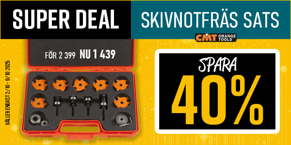 SUPER DEAL - Skivnotfräs 40 %