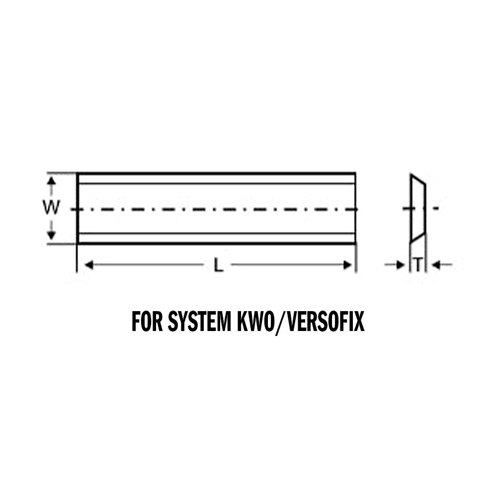 Vänd frässkär 30mm x 10mm x 1,5mm | KWO/Versofix