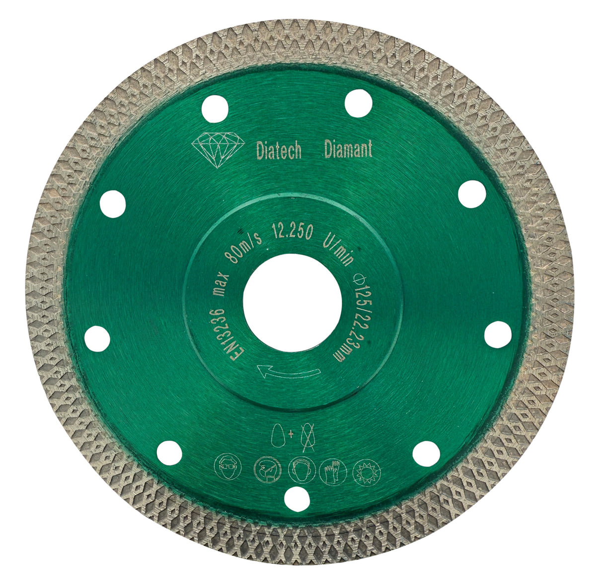 Diamantklinga för kakel - för keramiska plattor Ø125 mm