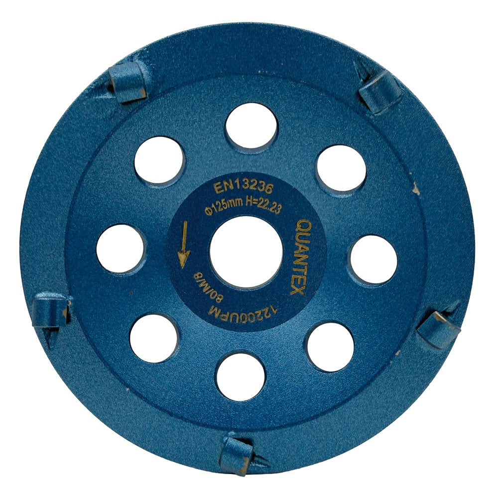 Slipskål 125x22,2 mm - PCD - Quantex