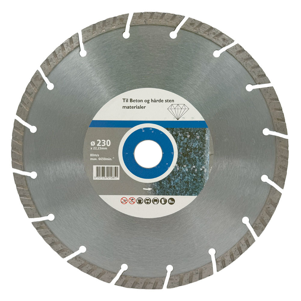 Diamantklinga 230 x 22,2 mm - Turbo