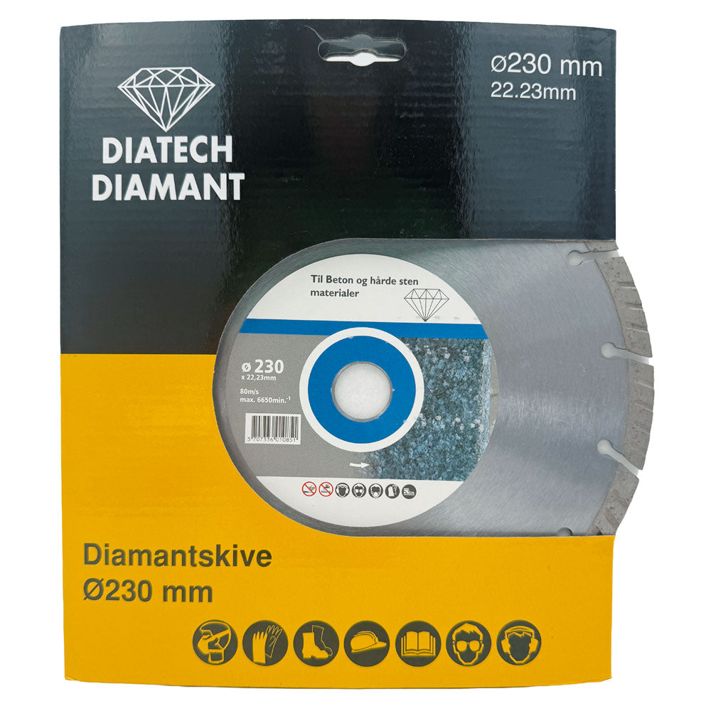 Diamantklinga 230 x 22,2 mm - Turbo