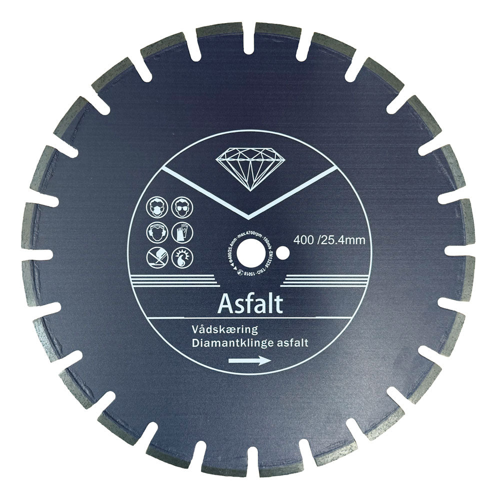 Asfaltklinga 400x25,4 mm - Våtkapning