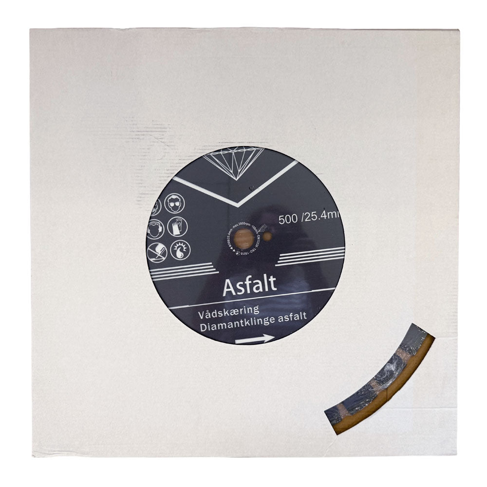 Asfaltklinga 500 x 25,4 mm - Våtkapning