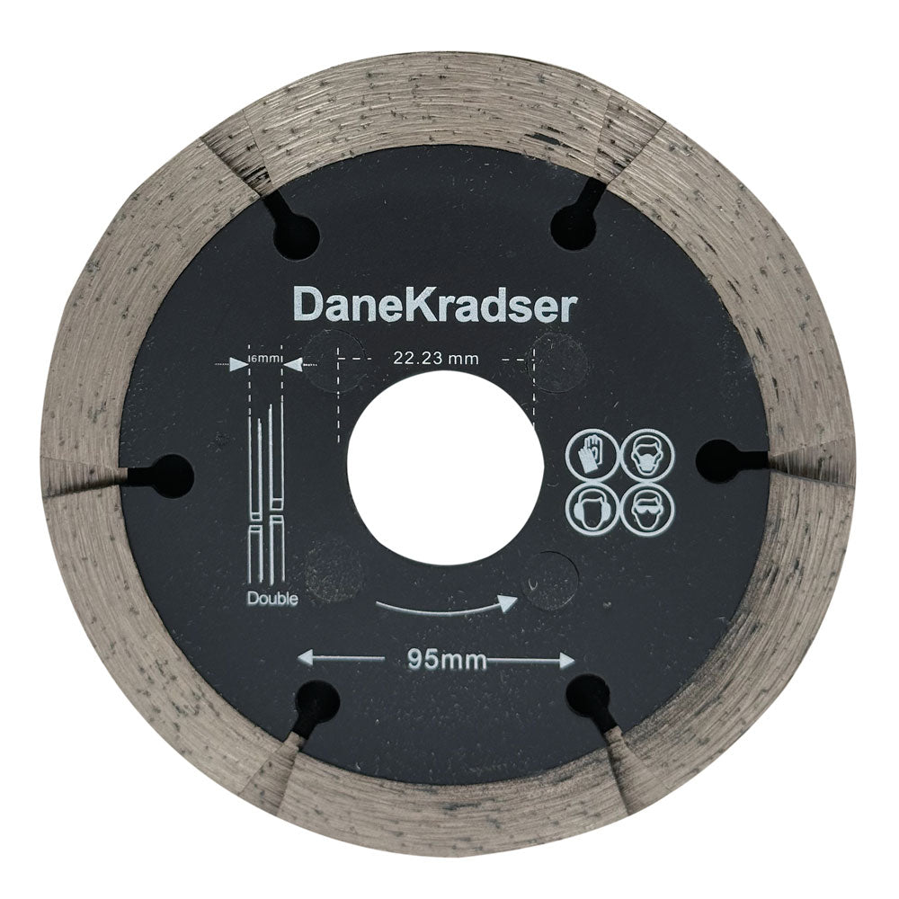 Fogklinga DIA 95x6x22,2 mm – tegelkrats – för stötfogar
